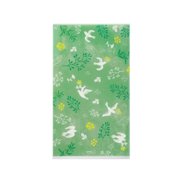 Midori 3 Pockets Clear A5 Slim Folder with Flap - White Bird