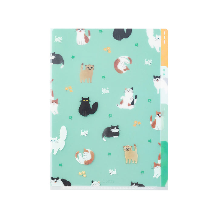 Midori 3 Pockets Clear A5 Folder - Cat A