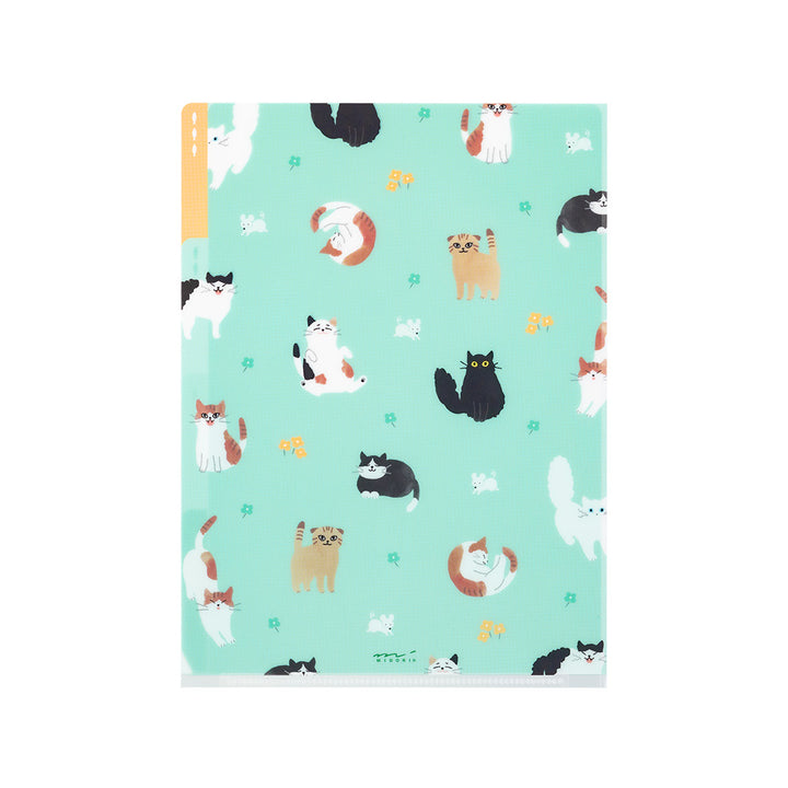 Midori 3 Pockets Clear A5 Folder - Cat A