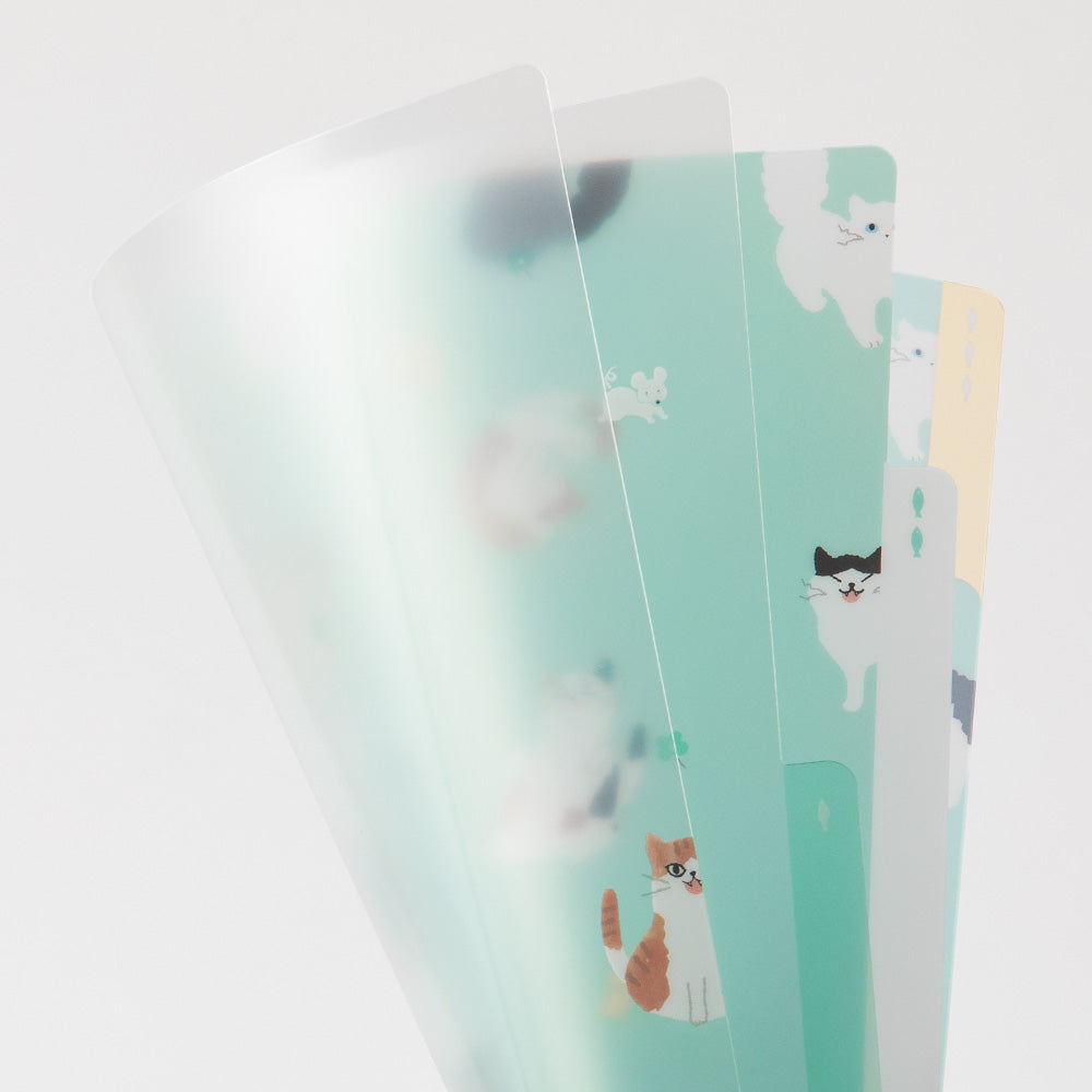 Midori 3 Pockets Clear A5 Folder - Cat A