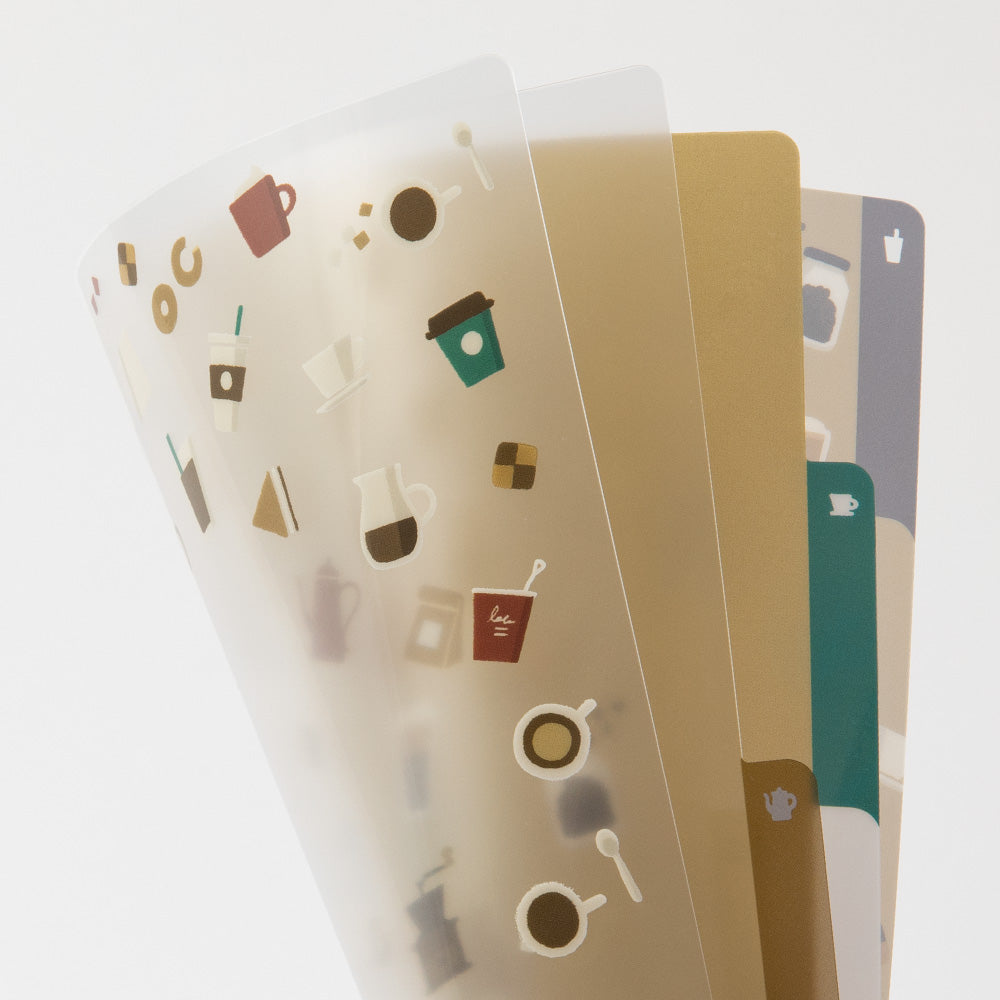 Midori 3 Pockets Clear A5 Folder - Coffee A