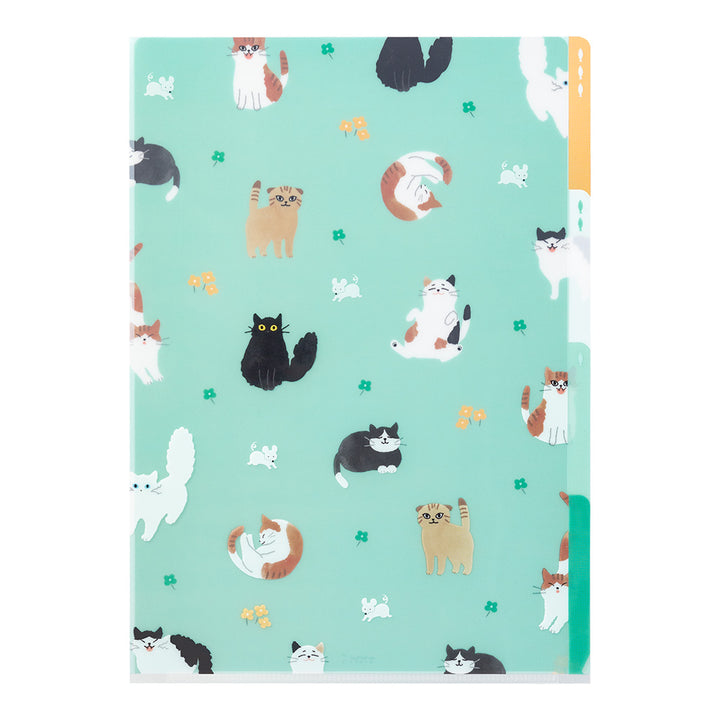 Midori 3 Pockets Clear A4 Folder - Cat A