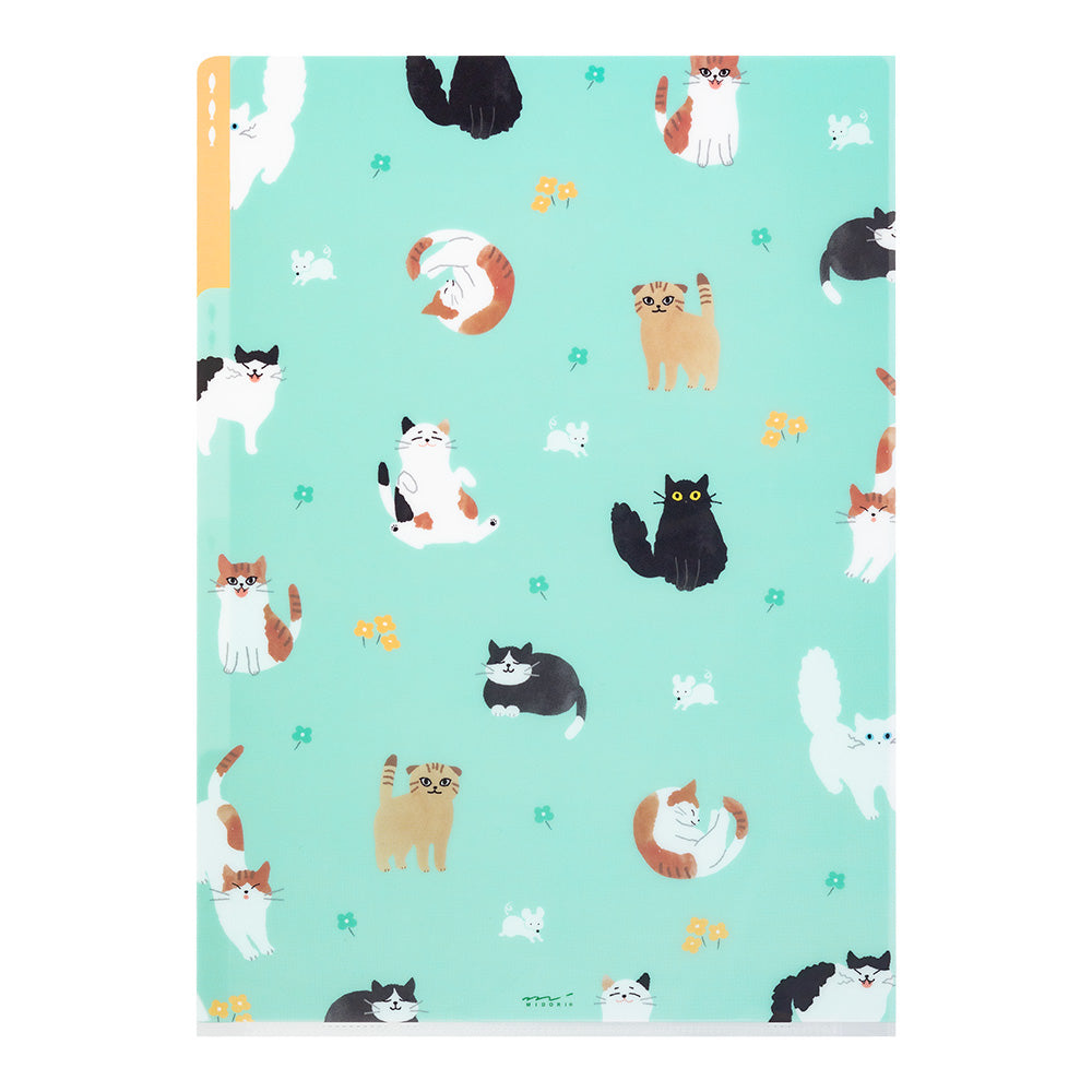 Midori 3 Pockets Clear A4 Folder - Cat A