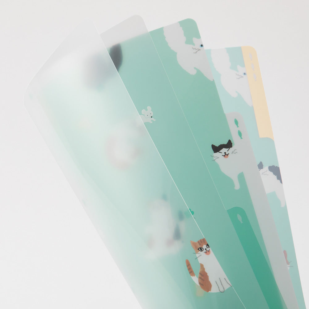 Midori 3 Pockets Clear A4 Folder - Cat A