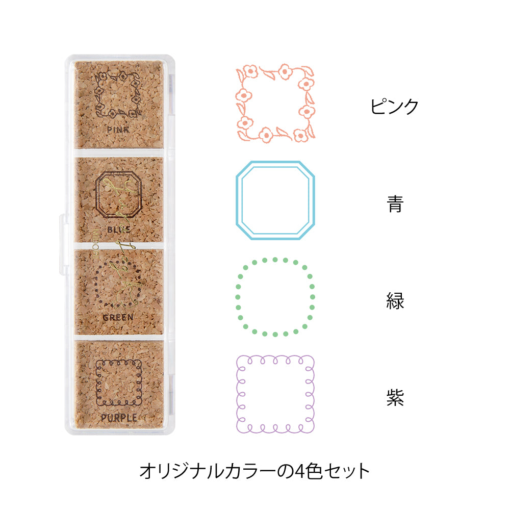Midori Yuru Log Pre-inked Stamp - Frame