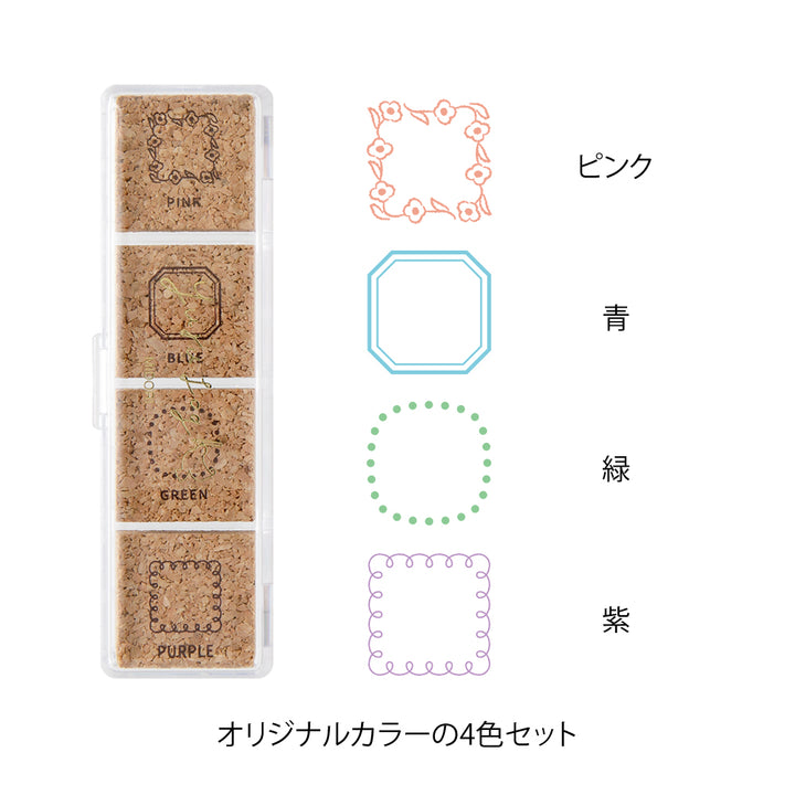 Midori Yuru Log Pre-inked Stamp - Frame