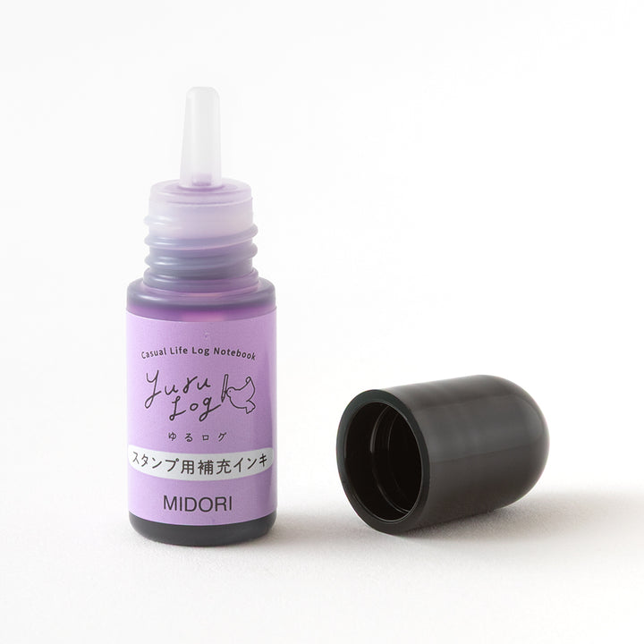 Midori Yuru Log Pre-Inked Stamp Refill Ink - Purple