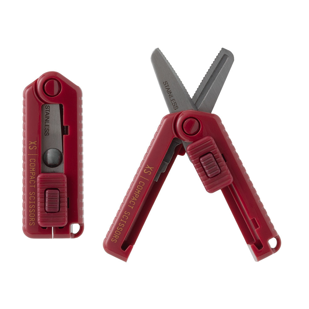 Midori XS Compact Scissors Serrated - Dark Red