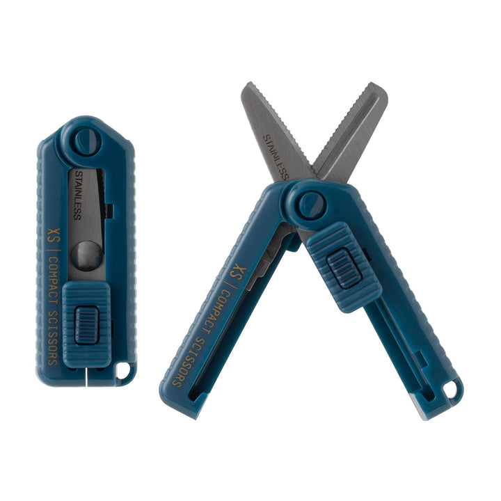 Midori XS Compact Scissors Serrated - Navy Blue