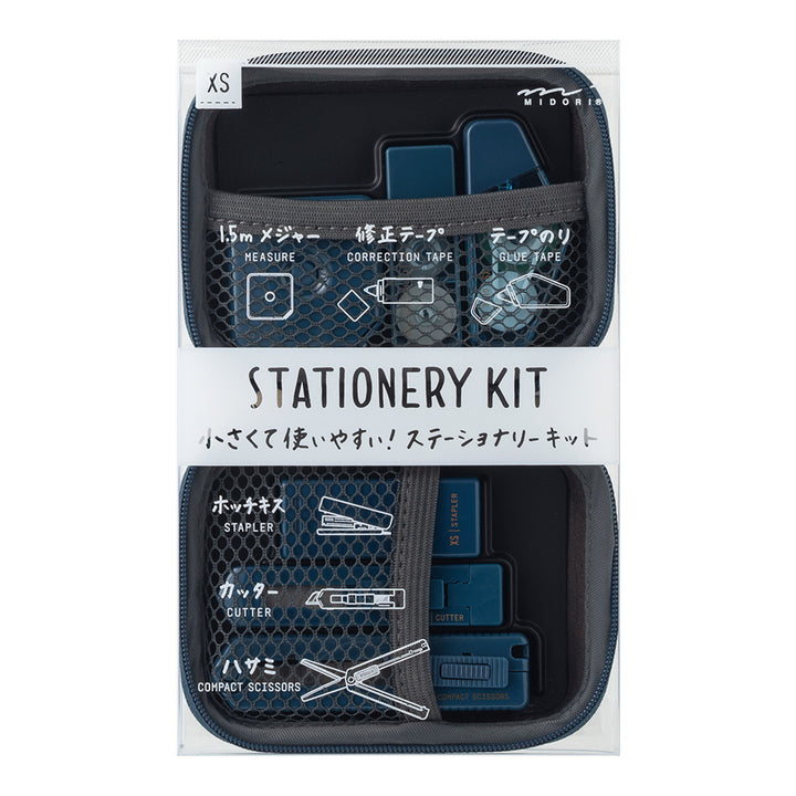 Midori XS Stationery Kit - Navy Blue B