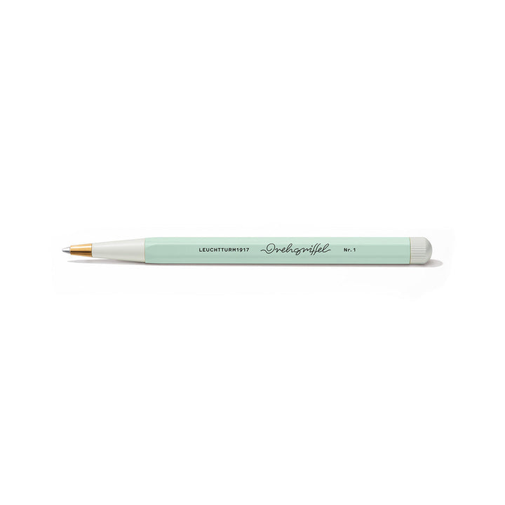 LEUCHTTURM1917 Gel Pen with Document Proof Black Ink | Drehgriffel No. 1 | Mint Green| Twist Mechanism