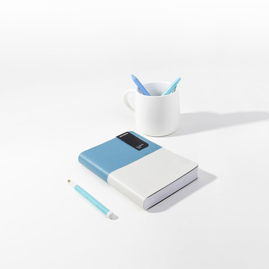 Zequenz Basic+ A6 Blank Notebook – Arctic Sky