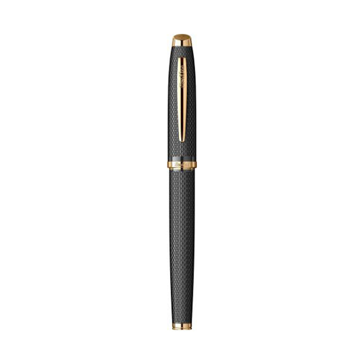 Scrikss Oscar 390 Rollerball Pen | Matte Black GT in white background