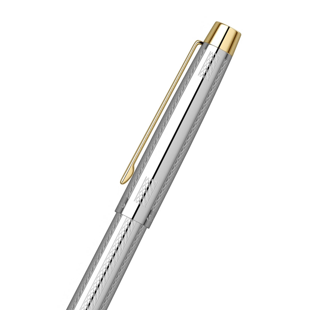 Scrikss Venus 722 Medium nib Fountain Pen cap in Chrome GT