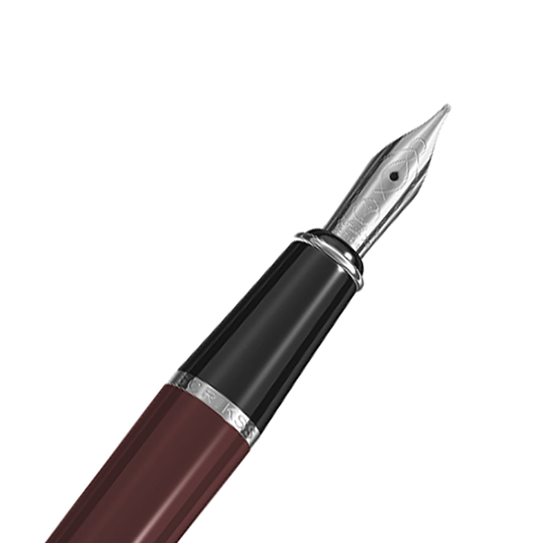 Scrikss Metropolis 78  Fountain Pen - Burgundy CT