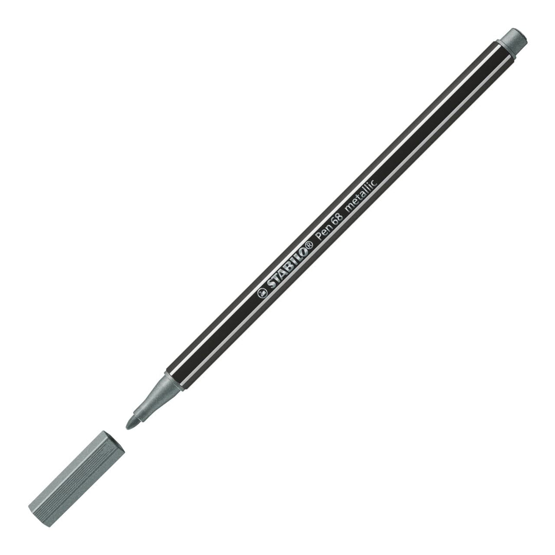 Stabilo Pen 68 - Metallic Gold/Silver Blister Pack of 2
