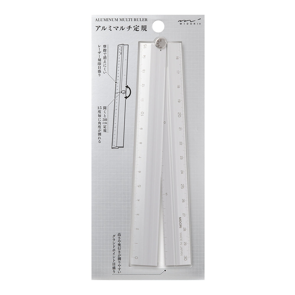 Midori Aluminum Multiple Ruler 30 cm – AARCAAI
