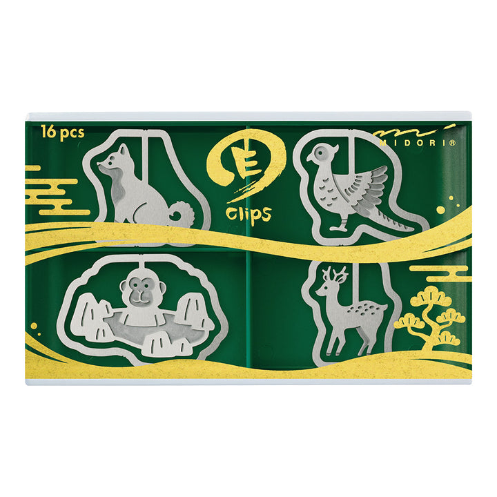 Midori Etching clips - Japanese Animal