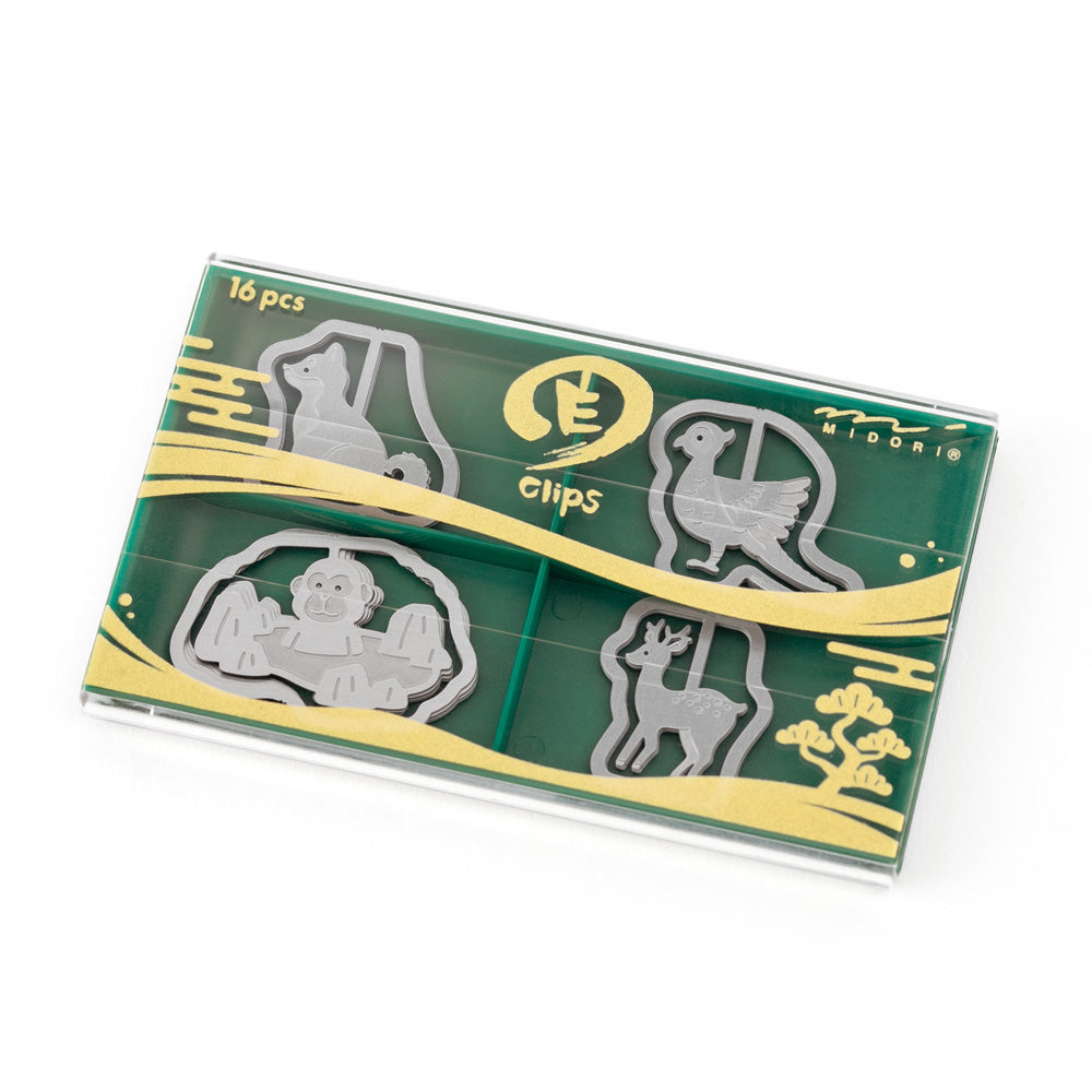 Midori Etching clips - Japanese Animal
