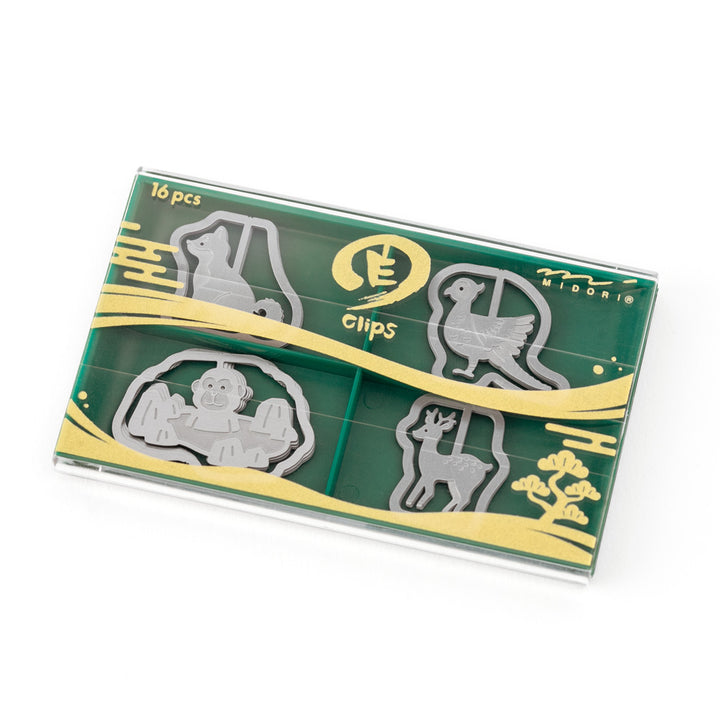 Midori Etching clips - Japanese Animal