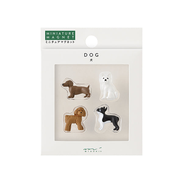 Midori Miniature Magnet 4 pcs - Dog B