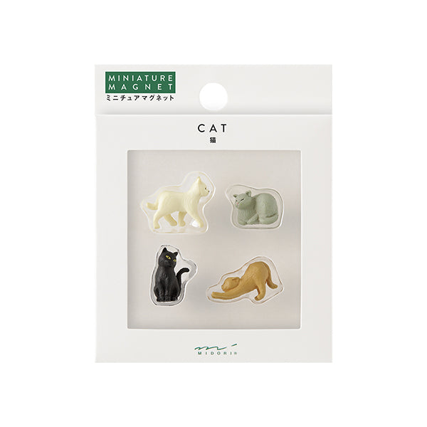 Midori Miniature Magnet 4 pcs - Cat B