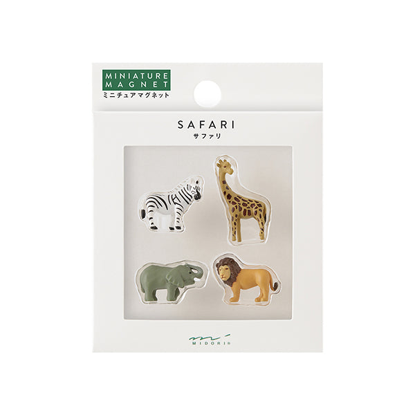 Midori Miniature Magnet 4 pcs - Safari B