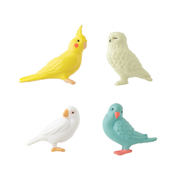 Midori Miniature Magnet 4 pcs - Bird B