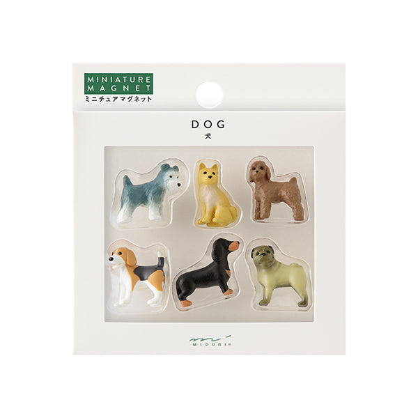Midori Miniature Magnet 6 pcs - Dog C