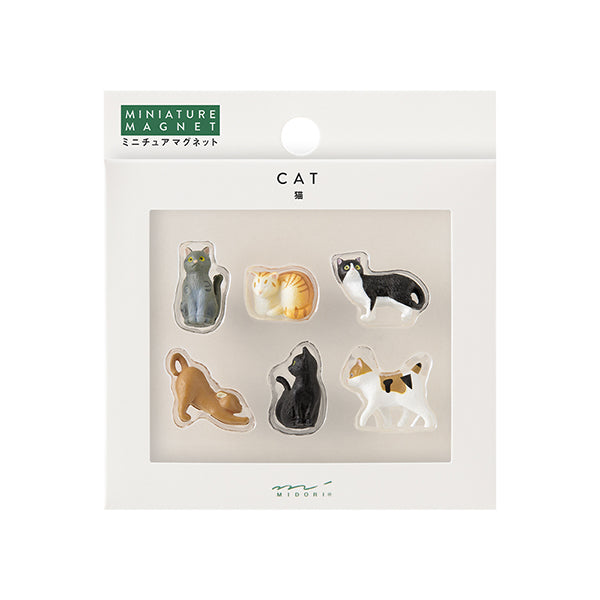 Midori Miniature Magnet 6 pcs - Cat C