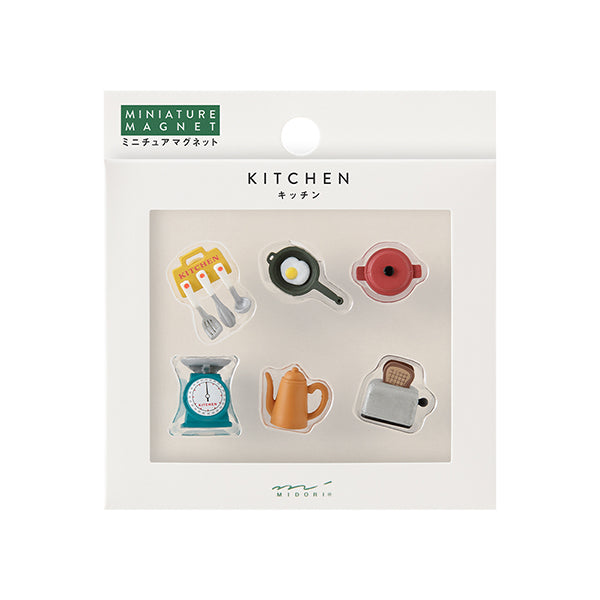 Midori Miniature Magnet 6 pcs - Kitchen C