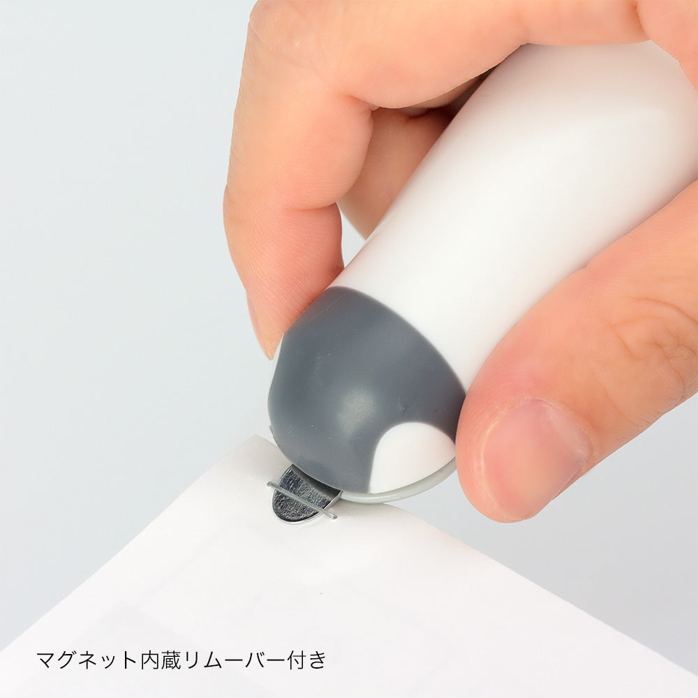 Midori Compact Stapler Baby Penguin - White