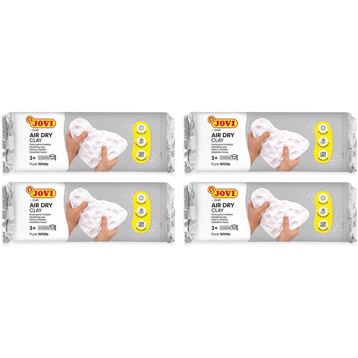 Jovi | Air Dry | Modeling Clay Kit | Set of 4 | White Color | (P86/4)