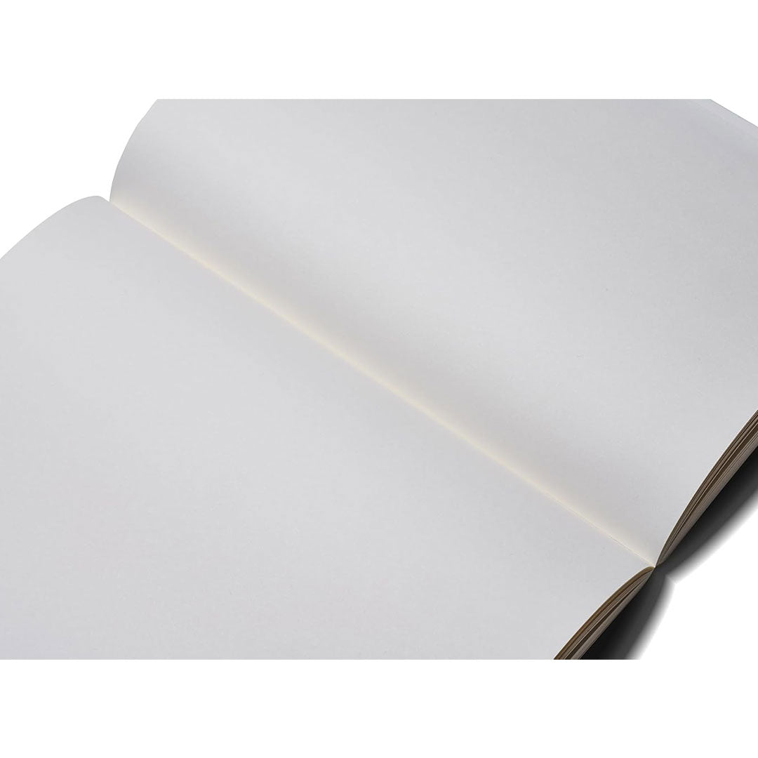 Zequenz A5 Size Olive Green Slim Notebook Blank Acid Free Paper 200 Pages 80GSM 360 Degree Flexibility 100% Handmade Fountain Pen Friendly Color Series Bookmark Included