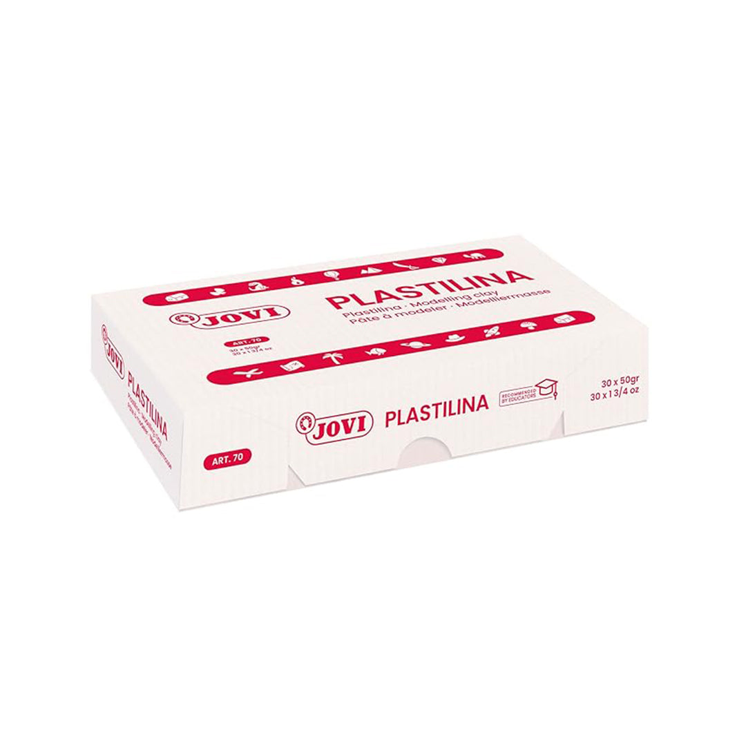 Jovi Plastilina Reusable &amp; Non-Drying Modeling Clay 30, Peach