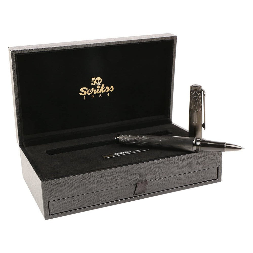Scrikss Heritage Rollerball Pen - Matte Black