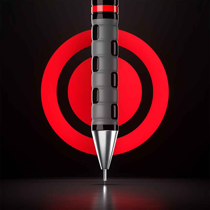Rotring | Tikky | Mechanical Pencil, Ballpoint, Eraser &amp; Lead Refills Set | HB Lead, 0.5 mm Pencil | Medium Point Pen | Black Barrel | Lightweight with Rubberised Grip