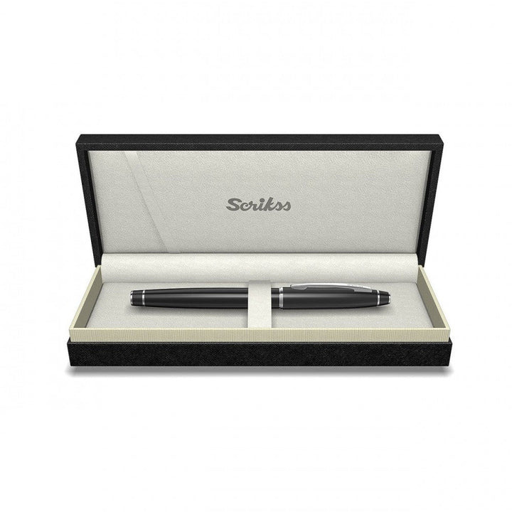 Scrikss Noble 35 Rollerball Pen | Black CT