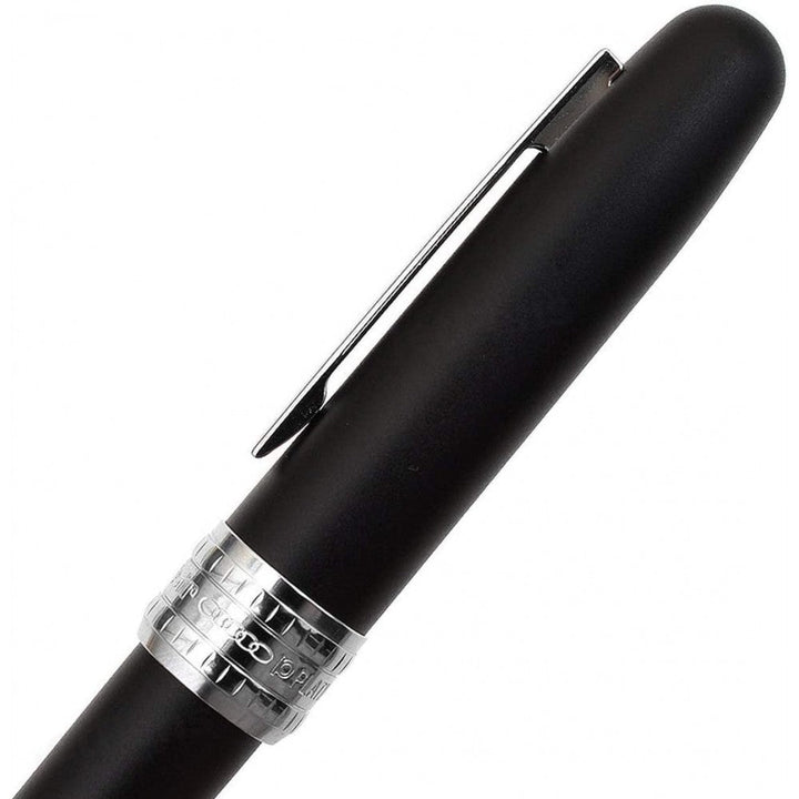 Platinum | Fountain Pen | Plaisir | Stainless Steel | Matt Black Barrel