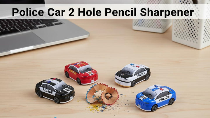 Art Bundle Turbo-Drive Dual Hole Pencil Sharpeners – Collectible Car Series