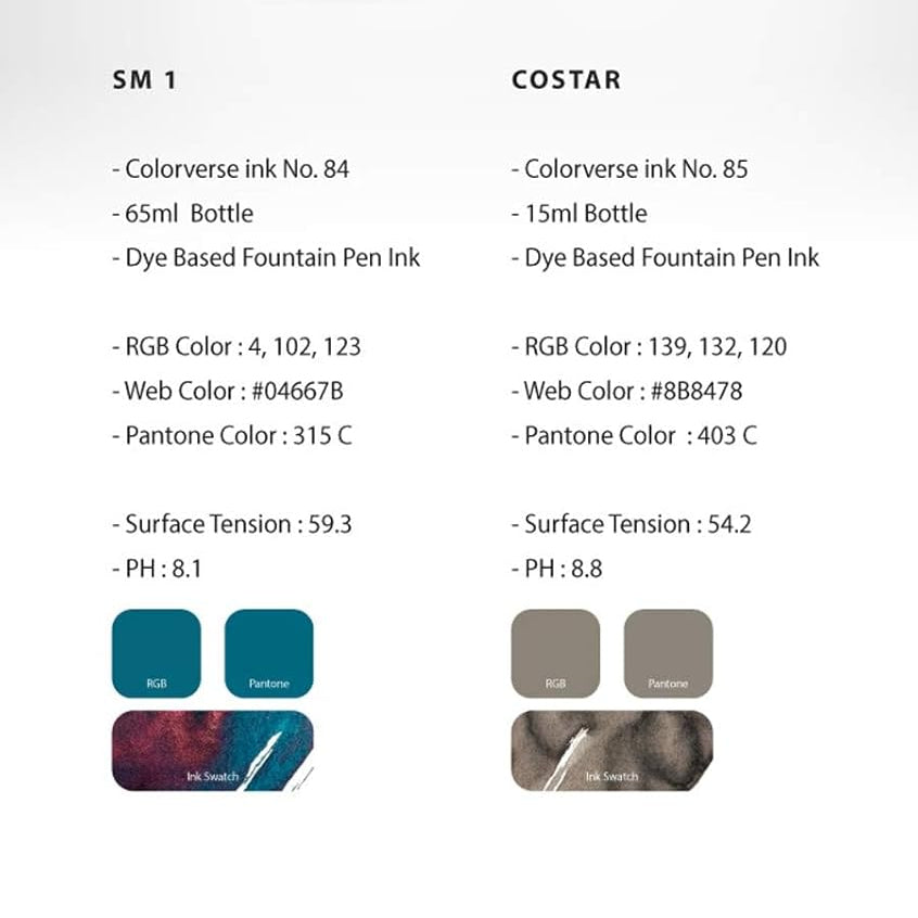 Colorverse Ink | Season 7 | Eye On The Universe | SM1 (65ml) and Costa ...