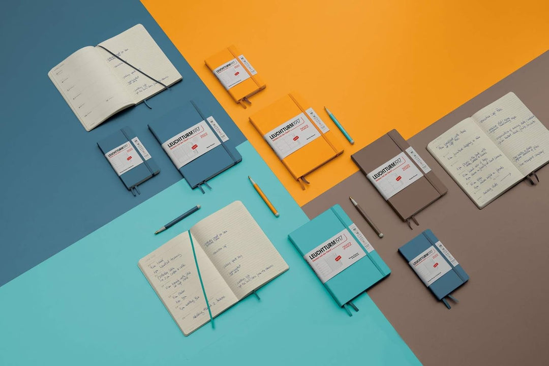 LEUCHTTURM1917 RULED NOTEBOOK-A5(251) - STONE BLUE