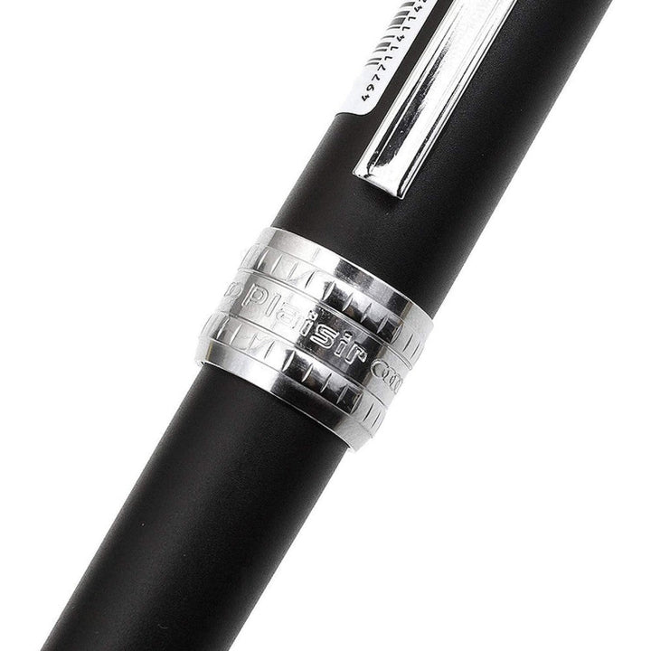 Platinum | Fountain Pen | Plaisir | Stainless Steel | Matt Black Barrel