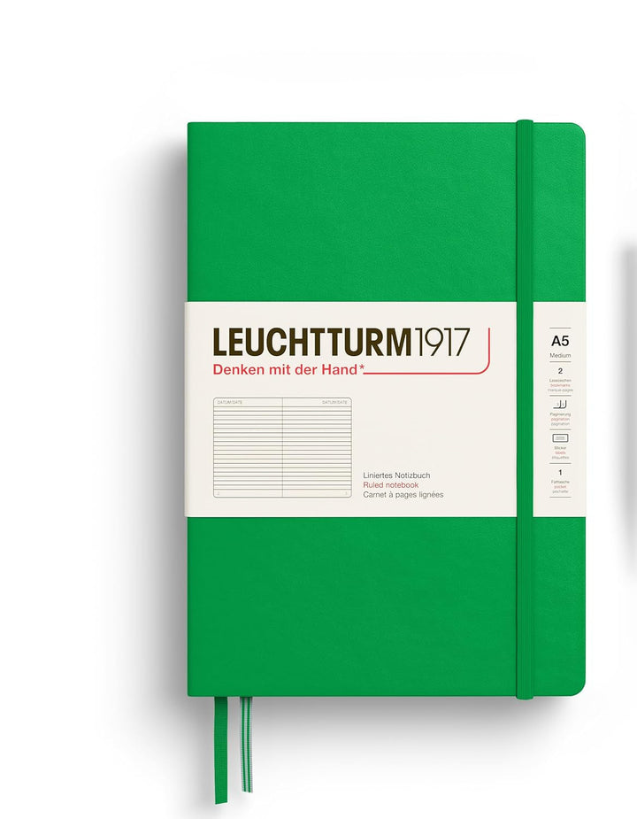 LEUCHTTURM1917 RULED NOTEBOOK-A5(251) - SPRING LEAF