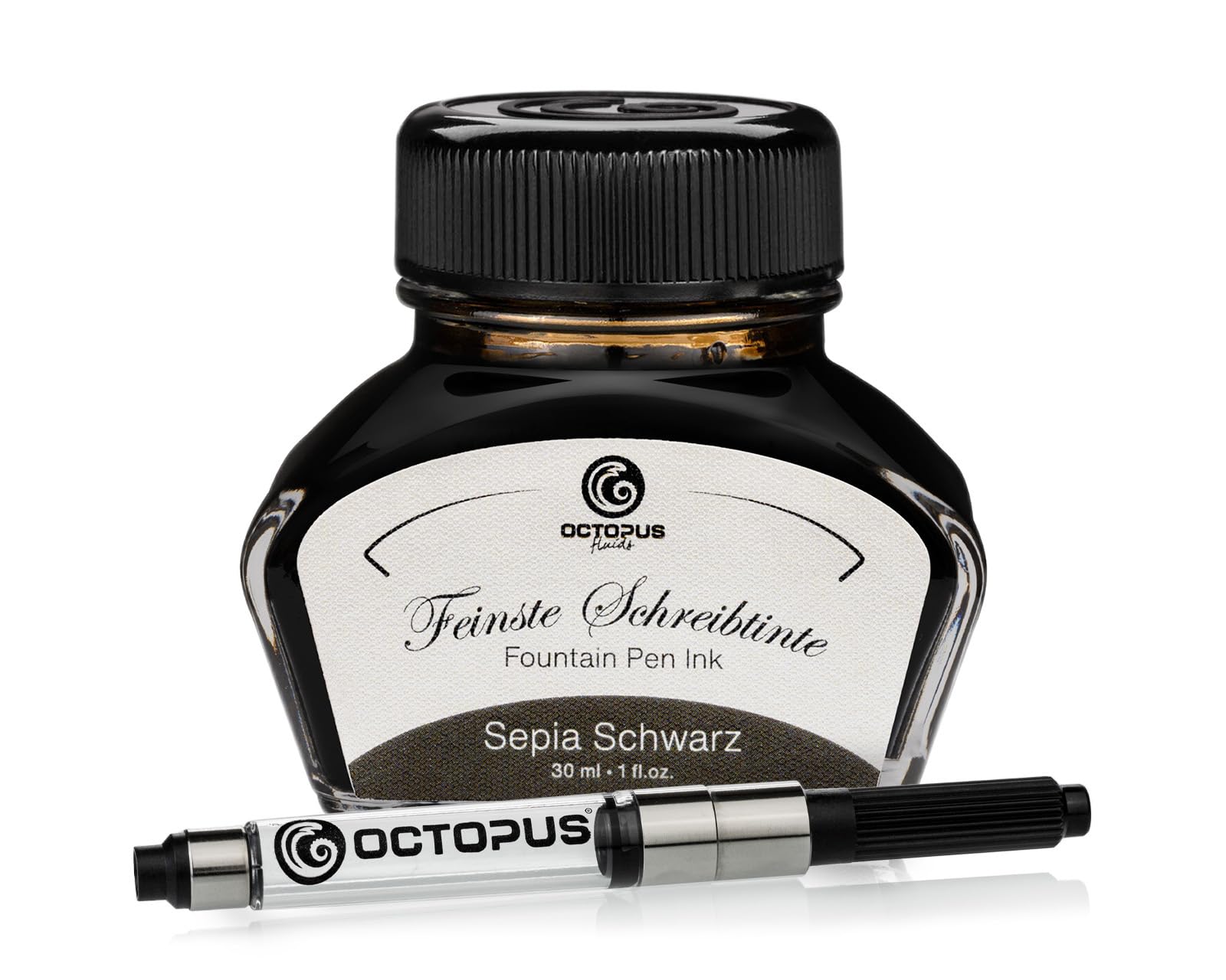 Octopsi Ink Octopus Classic Collection Fountain Pen Ink - Sepia Black – AARCAAI