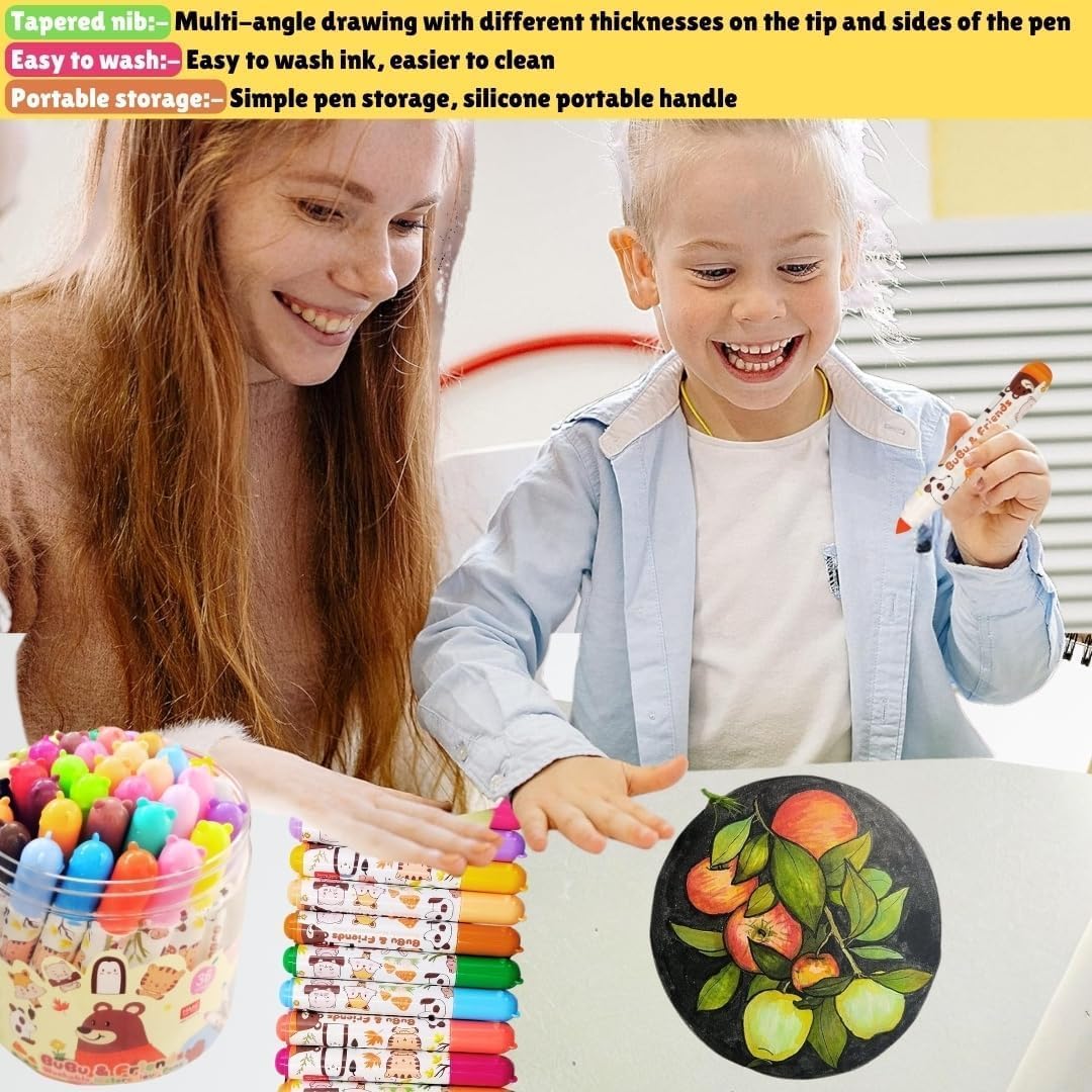 Himic Bubu & Friends 12pc Watercolor Pens