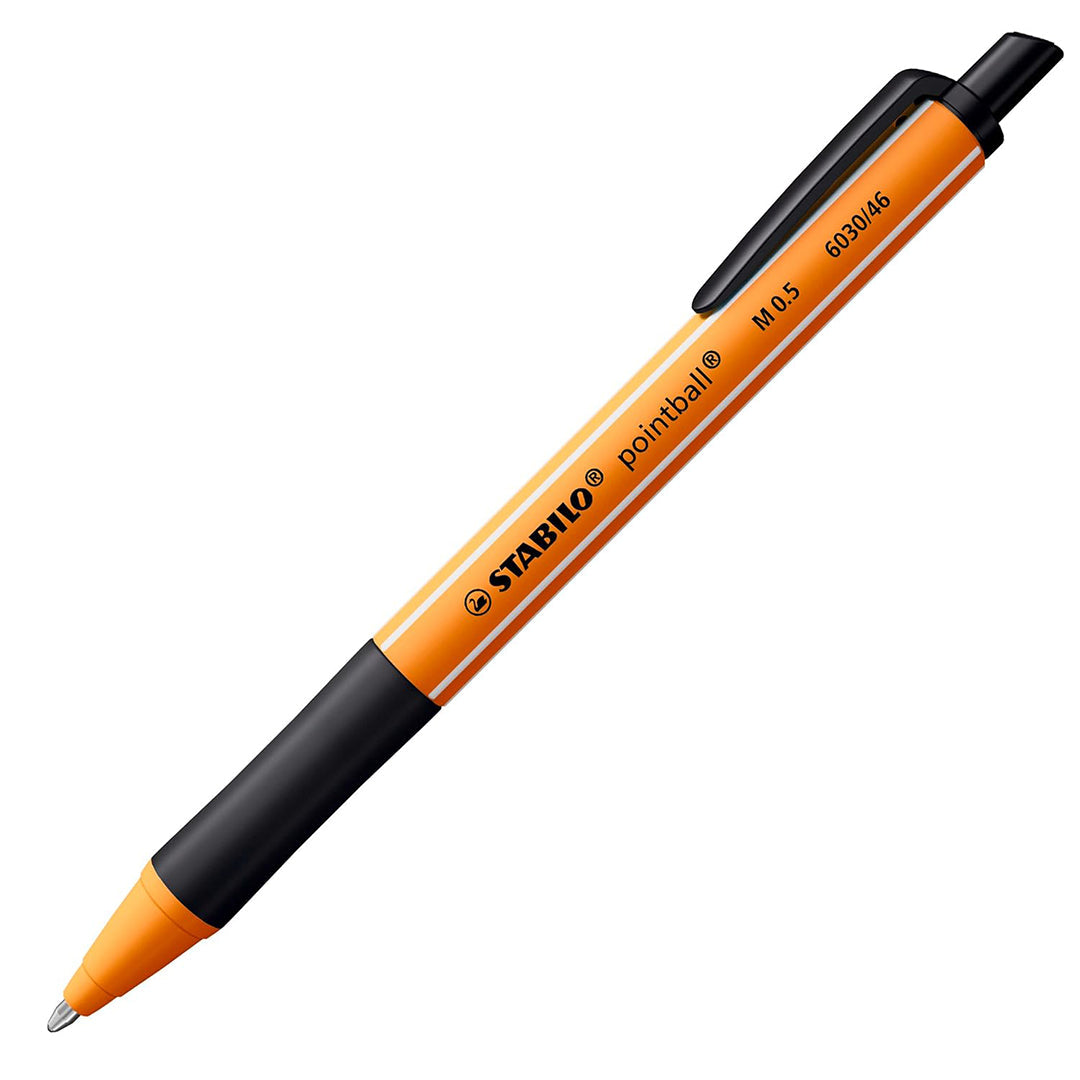 Stabilo | Pointball | Ballpoint Pen | Blue &amp; Black | Pack Of 2