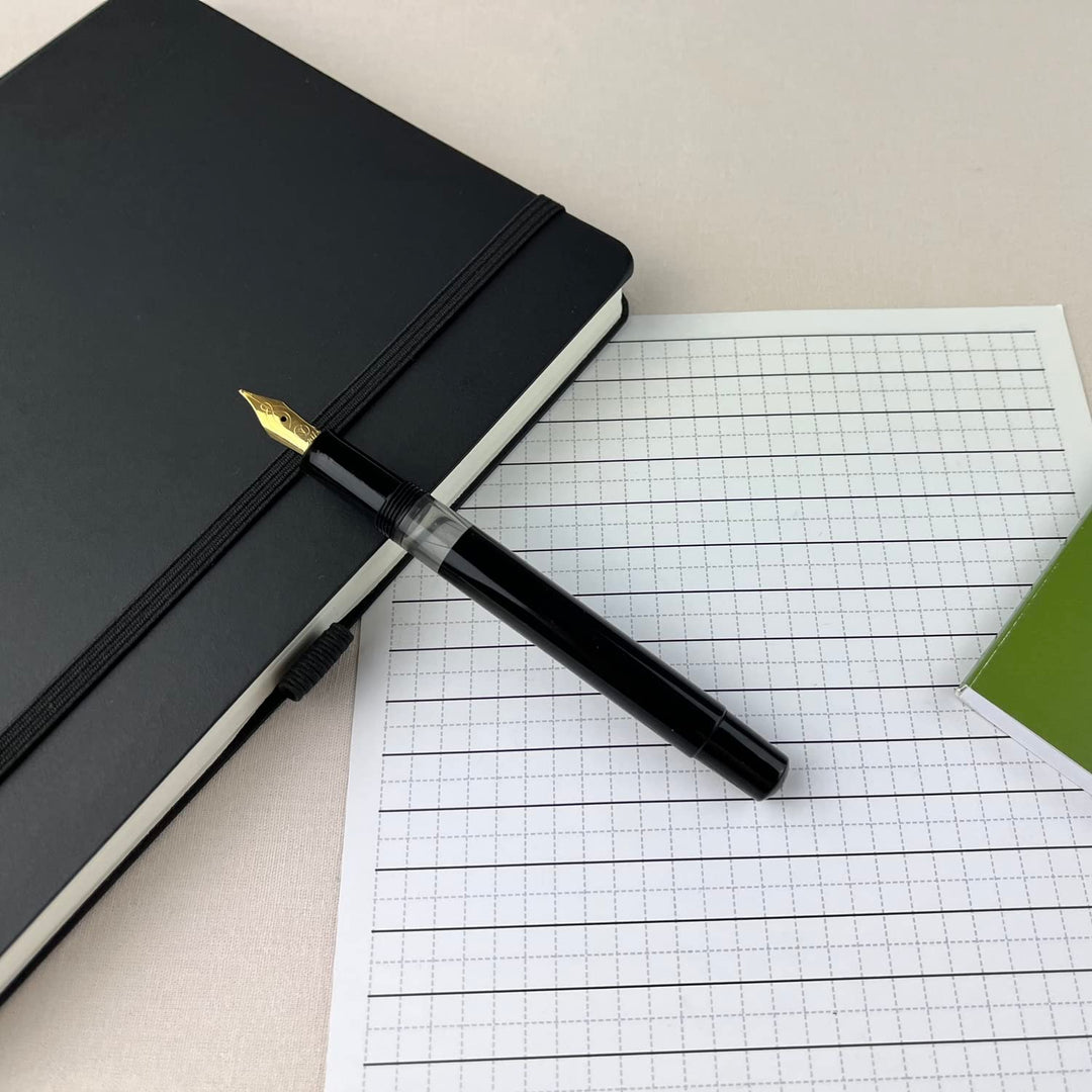 Scrikss | 419 Legendary | Classic | Fountain Pen | Acrylic Black Barrel - penpencilink