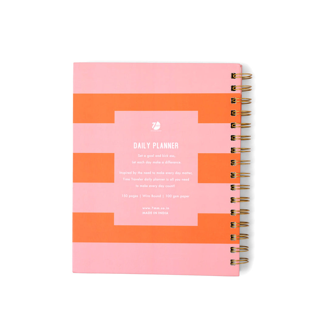 7mm Between the Lines | Daily Undated Planner Notebook | Blush &amp; Bloom | 150 Pages