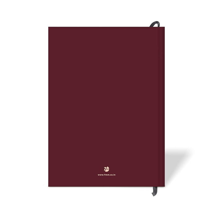 7mm Between the Lines | Recipe Journal | A5 Size | 4 Sticker Sheets | Hardbound and Laminated | Spoonfuls of Love | Maroon